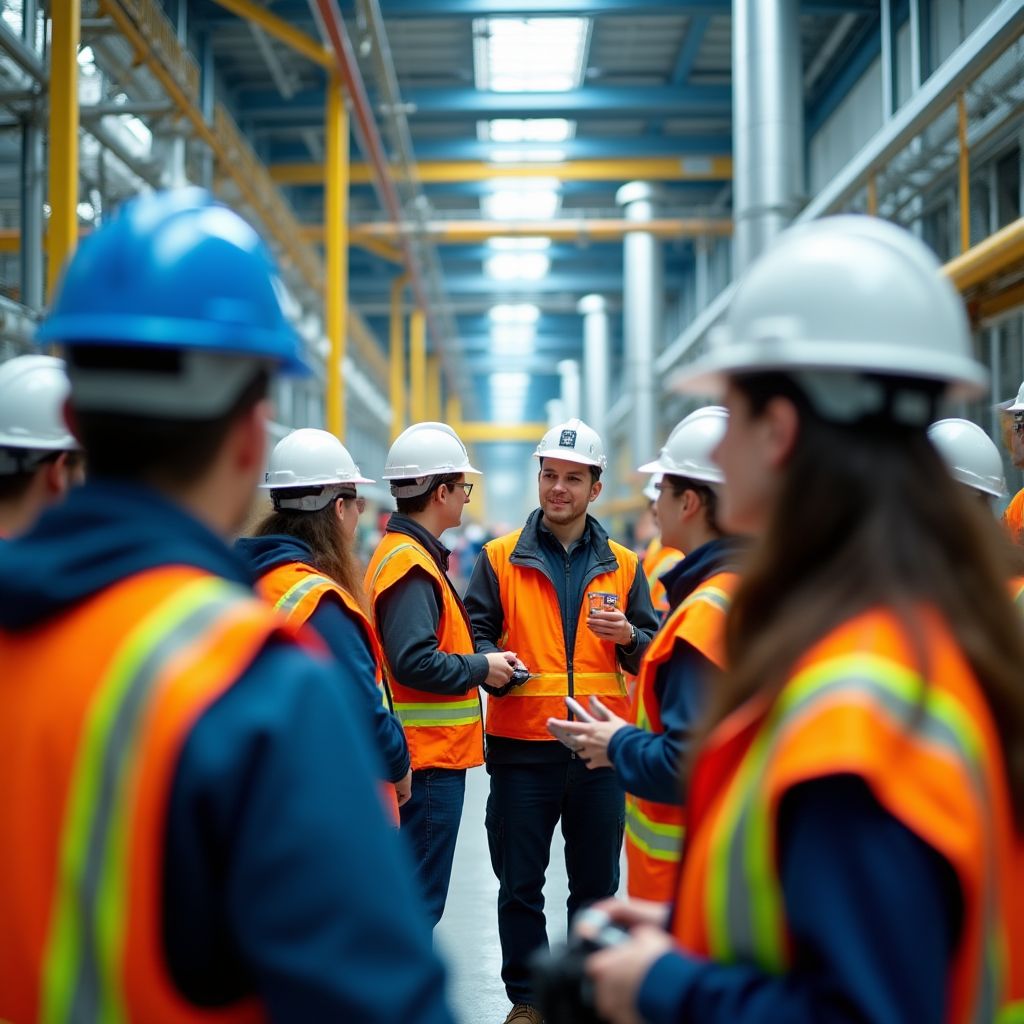 Visita educativa a instalación petrolera
