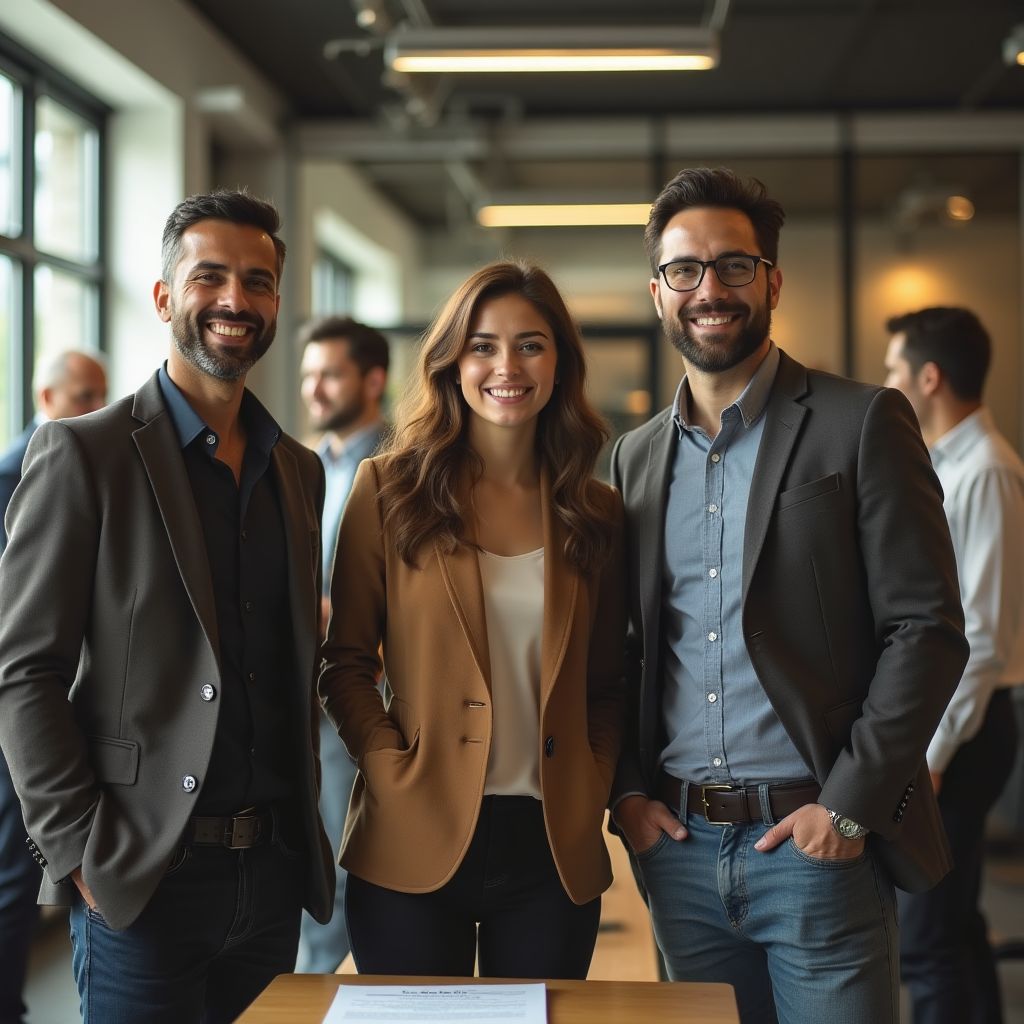 Los fundadores de Raetianyst en los inicios de la plataforma